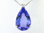 Ketting met hanger - 18 karaat Witgoud - 6.16ct. tw.