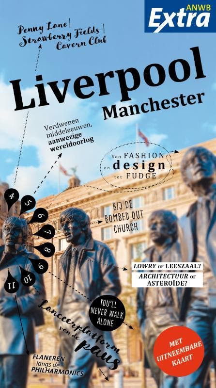 Liverpool Manchester / ANWB Extra - Karin Evers, Boeken, Reisgidsen, Zo goed als nieuw, Verzenden