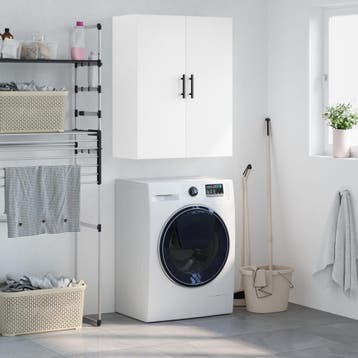 vidaXL Bovenkast 69,5x34x90 cm wit, Huis en Inrichting, Verzenden, Nieuw, 50 tot 100 cm, Minder dan 100 cm