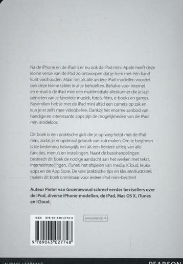 Het iPad mini boek / Mac 9789043027748 Pieter van Groenewoud, Boeken, Informatica en Computer, Verzenden, Zo goed als nieuw, Pieter van Groenewoud