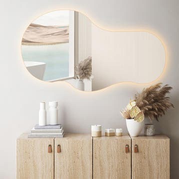 Badkamerspiegel met LED Verlichting en Verwarming 80cm -, Ophalen of Verzenden, Nieuw