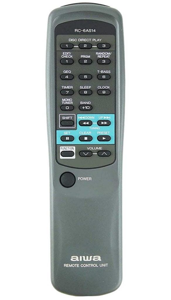 Afstandsbediening Aiwa rc-6as14, Audio, Tv en Foto, Afstandsbedieningen, Origineel, Nieuw, Ophalen of Verzenden