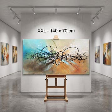 Monika Spiewak - Abstract - Oil Painting Stretched On The