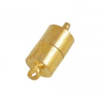 Magnetisch slotje in tube vorm. Afm. c.a.16 x 6 mm goudkl..., Ophalen of Verzenden, Nieuw, Overige typen