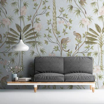 Profhome 382311-GU Fotobehang jungle mat groen turquois, Verzenden