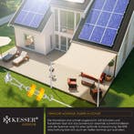 Schaduwdoek - Zonnezeil - Vierkant - 2x2 m - Creme - KESSER®, Verzenden, Zo goed als nieuw