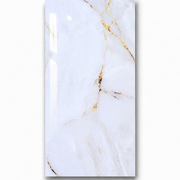 PVC Marmer Bianco Gold 260x122x0,3cm, Nieuw
