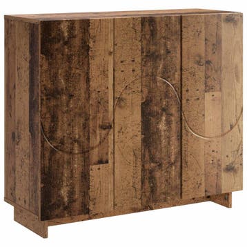 vidaXL Dressoir Oud hout 85,5 x 31 x 75 cm Bewerkt hout, Verzenden, Nieuw, 50 tot 100 cm, 25 tot 50 cm