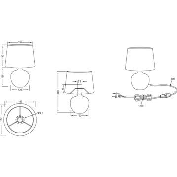 LED Tafellamp - Tafelverlichting - Trion Lunola - E14, Ophalen of Verzenden, Nieuw, Keramiek, Overige fittingen