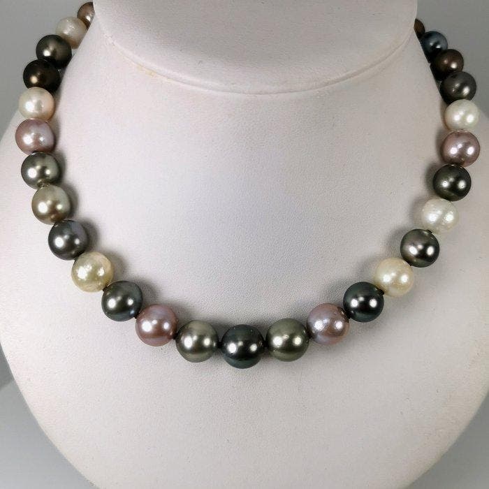 Halsketting Zilver Parel - Parel - Tah-SSP-Fwp Ø 10x12,5MM, Sieraden, Tassen en Uiterlijk, Kettingen