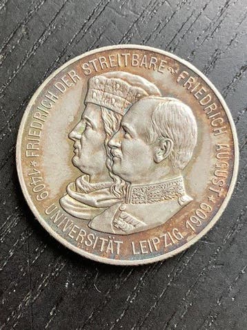 Duitsland, keizerrijk Friedrich August. 2 Mark 1909, Sachsen