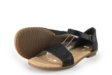 Rieker Sandalen in maat 42 Zwart, Verzenden, Zwart, Sandalen of Muiltjes, Zo goed als nieuw