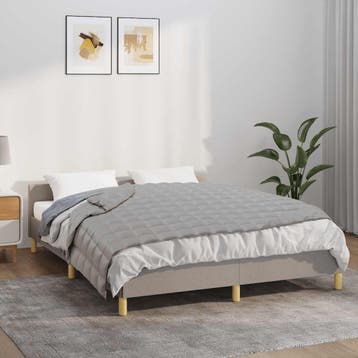 vidaXL Verzwaringsdeken 120x180 cm 5 kg stof grijs, Verzenden, Nieuw, Grijs