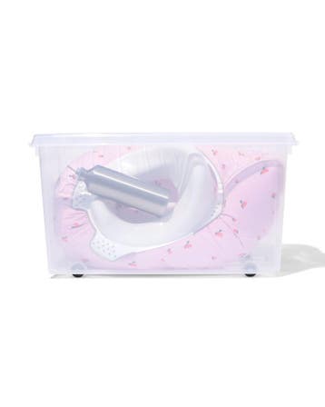 HEMA Opbergbox 70L Paris transparant 72x40x38, Verzenden, Nieuw