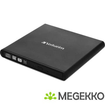 Verbatim External Slimline CD/DVD Writer optisch, Computers en Software, Verzenden, Nieuw