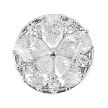 Fako Bijoux - Magnetische Mini Broche - Bloem Facet Kristal, Verzenden, Nieuw