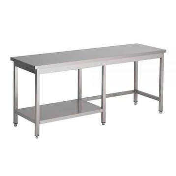 RVS Werktafel met half bodemschap 600 diep, Ophalen of Verzenden, Nieuw zonder verpakking