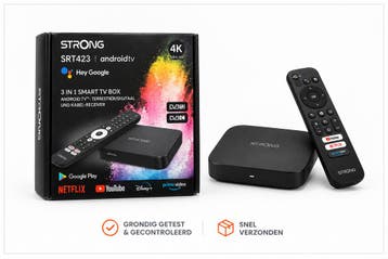 Strong LEAP LIVE 423 | 4K Android-tv, Verzenden, Zo goed als nieuw