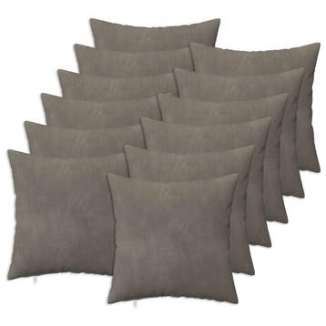 vidaXL Kussensloop 12 pcs HEERLEN Lichtgrijs 40 x 40 cm, Verzenden, Nieuw