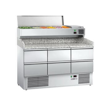GGM Gastro | Pizza koelwerkbank ECO - 1400x700mm - 6 laden |, Verzenden, Nieuw in verpakking