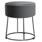 LIVSK Ronde Fluwelen Poef - Multifunctioneel als Voetensteun, Verzenden, Nieuw