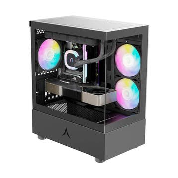 SPIRE U20M ZWART PC-behuizing gaming case gehard glas RGB, Boeken, Verzenden, Nieuw