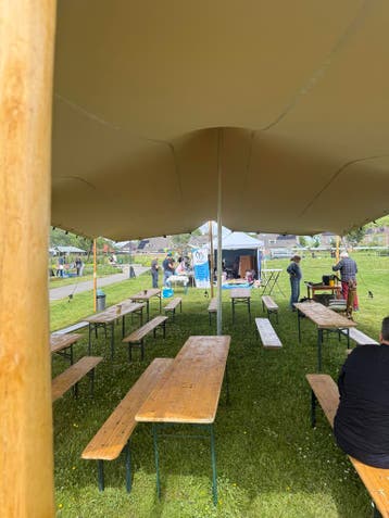 Nieuwe stretchtent te huur 7,5x10 meter Strechtent, Tuin en Terras, Partytenten, Opvouwbaar, Overige typen, 6 meter of meer, Nieuw