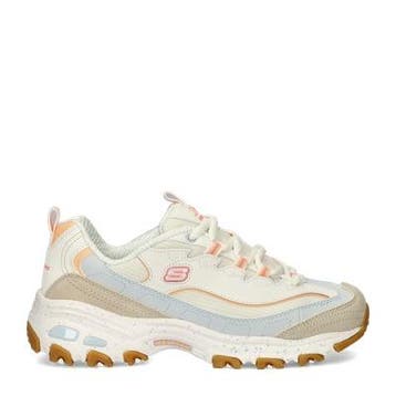 Skechers DLites Bold Views lage sneakers voor dames, Skechers, Verzenden, Wit, Nieuw