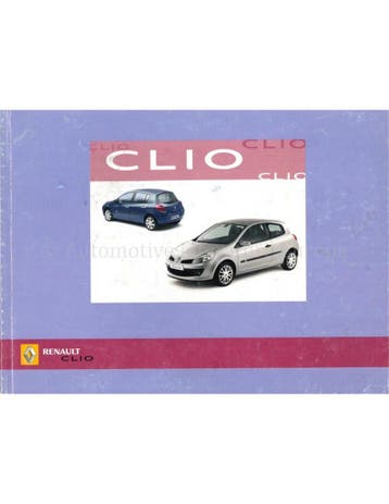 2005 RENAULT CLIO INSTRUCTIEBOEKJE NEDERLANDS