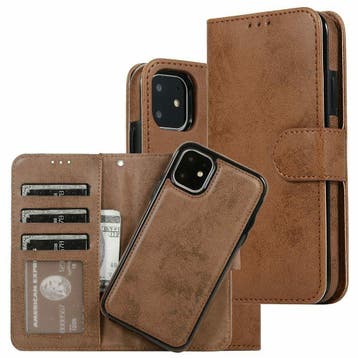 iPhone 12 Mini Uitneembaar Magnetisch Bookcase Hoesje, Ophalen of Verzenden, Nieuw
