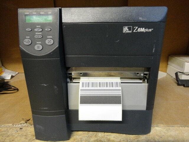 Zebra Z6M Plus * 300DPI Thermal Transfer Label Printer, Computers en Software, Printerbenodigdheden, Gebruikt, Ophalen of Verzenden