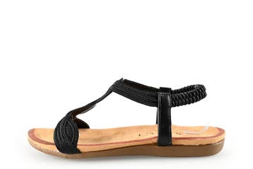 Dolcis Sandalen in maat 37 Zwart, Dolcis, Verzenden, Zwart, Sandalen of Muiltjes