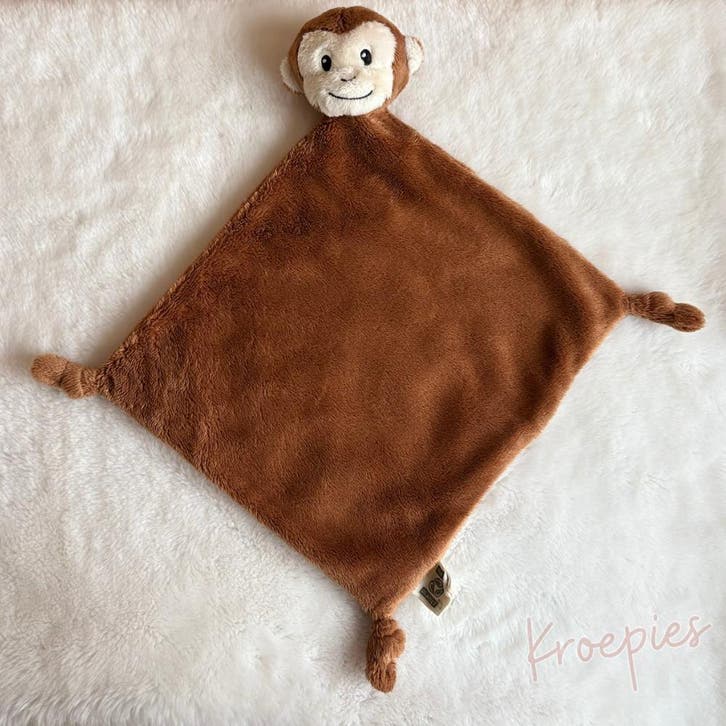 Nature Planet knuffeldoekje aap | Dierentuin, Kinderen en Baby's, Speelgoed | Knuffels en Pluche, Verzenden