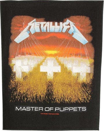 Metallica Master of Puppets Rugpatch officiële merchandise, Ophalen of Verzenden, Nieuw, Kleding