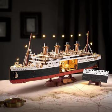 3D Luxe Cruiseschip Bouwpakket met LED | Nautisch Model, Verzenden, Nieuw