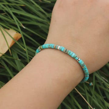 Natuurlijke Blauwe Emperor Steen Kralen Armband - Verstelbaa, Verzenden, Nieuw