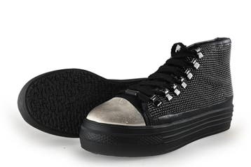 La Strada Hoge sneakers in maat 38 Zwart, Verzenden, Zwart, Gedragen, Sneakers of Gympen