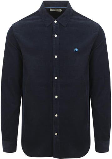 Scotch and Soda Solid Corduroy Overhemd Zwart maat XL Heren, Verzenden, Nieuw, Blauw, Scotch and Soda