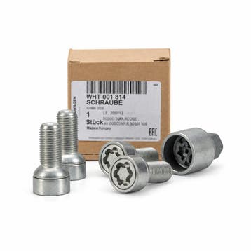 Originele wielbout, antidiefstal, met adapter (M14X1,5X27), Ophalen of Verzenden, Nieuw