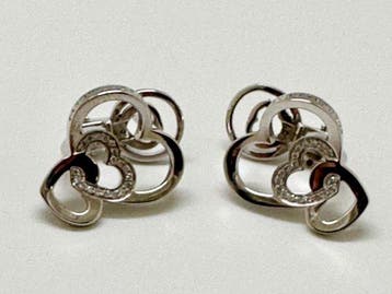 Pasquale Bruni - Oorbellen - diamanti - 18 karaat Witgoud -, Sieraden, Tassen en Uiterlijk, Oorbellen, Nieuw