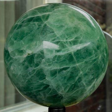 Fluoriet Fine polished green fluorite large Quality sphere -