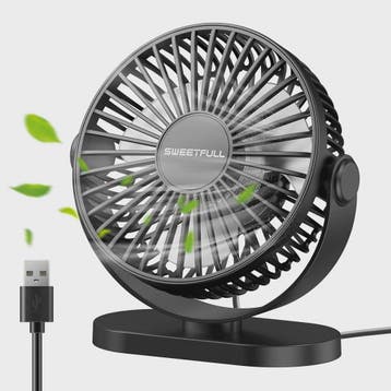 Draagbare USB Mini Ventilator - Stille 3-Snelheden Koeler vo, Verzenden, Nieuw