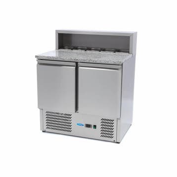 Pizzawerkbank - 90 cm - 2 Deuren - 5 x 1/6 GN - incl. RVS Af, Verzenden, Nieuw in verpakking