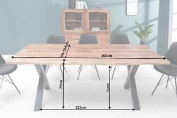 Eettafel Amazonas 200cm Acacia/ 6538333, Ophalen of Verzenden, Nieuw