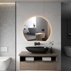 Badkamerspiegel met LED Verlichting en Verwarming 80cm -, Huis en Inrichting, Woonaccessoires | Spiegels, Ophalen of Verzenden