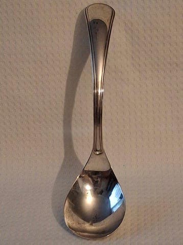 Van Kempen - Lepel - Antieke Zilveren Ei-Saus Lepel, style, Antiek en Kunst
