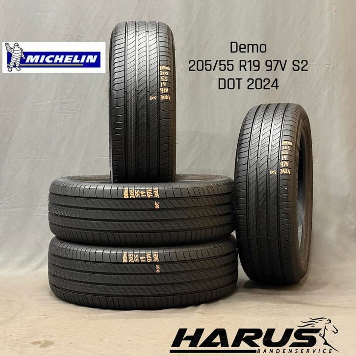 205/55/19 97V S2 Michelin zomerbanden demo 4X, Auto-onderdelen, Banden en Velgen, 19 inch, Erkend duurzaam, Zomerbanden, 205 mm