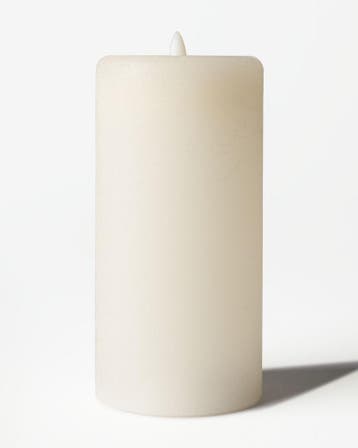 HEMA Led stompkaars 7.5x15cm rustiek ivoor, Verzenden, Nieuw