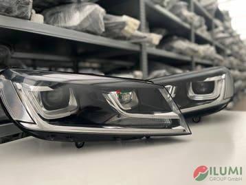 VW TOUAREG XENON LIFT KOPLAMP L+R  7P1941751B_752B, Verzenden, Gebruikt, Volkswagen