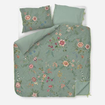 Pip Studio Everbloom Dekbedovertrek - Groen - 1-persoons (14, Nieuw